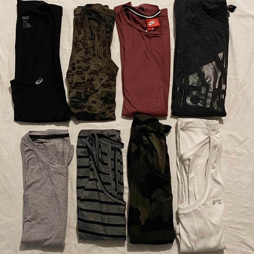Women’s Assorted Athletic Tank Tops, Medium/Large